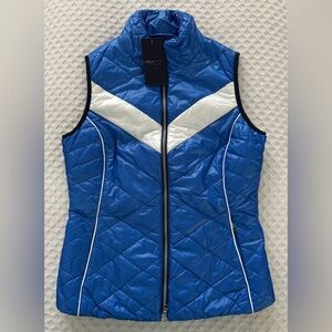🆕 Lohla Sport The Popular Vest Riviera Blue Small Retail $260 Quilted Full Zip